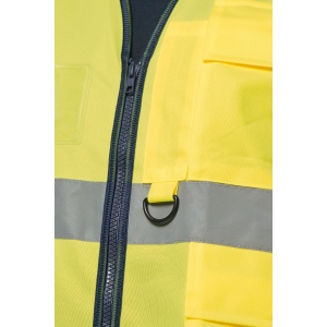 Gilet de sécurité haute visibilité recyclé avec zip unisexe 14