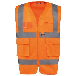 Gilet de sécurité haute visibilité recyclé avec zip unisexe 2