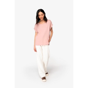 T-shirt écoresponsable manches à revers femme 6