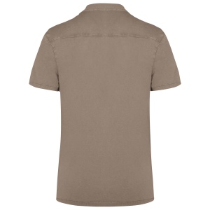 Chemise écoresponsable à col bowling délavée en jersey manches courtes homme 10