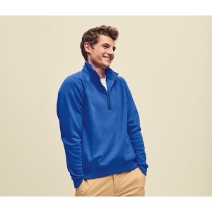 Sweat manches raglan col zippé 16