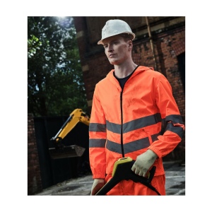 Veste imperméable haute-visibilité
