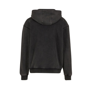 Sweat capuche zippé lourd délavé 6