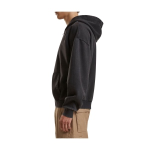 Sweat capuche zippé lourd délavé 10