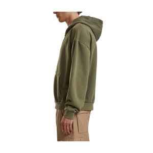 Sweat capuche zippé lourd délavé 12