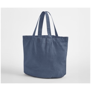 Sac shopping ovale en coton recyclé délavé 5