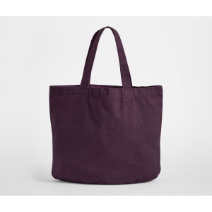 Sac shopping ovale en coton recyclé délavé 10