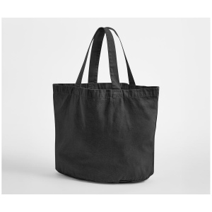 Sac shopping ovale en coton recyclé délavé 4