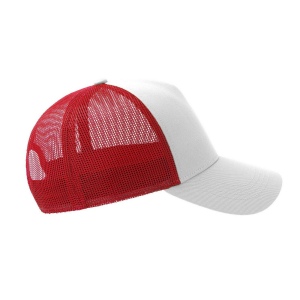 Casquette 5 pans style trucker en coton 90