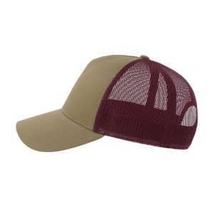 Casquette 5 pans style trucker en coton 113
