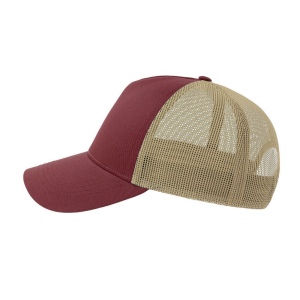 Casquette 5 pans style trucker en coton 123