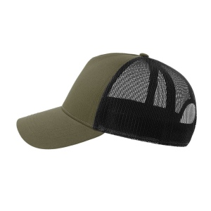 Casquette 5 pans style trucker en coton 125