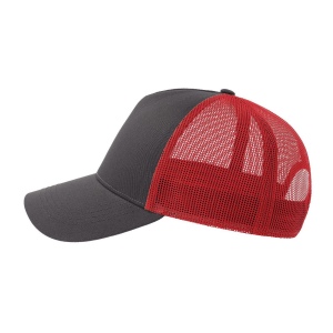 Casquette 5 pans style trucker en coton 126