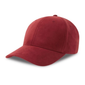 Casquette 6 pans mid visor faux suède 6