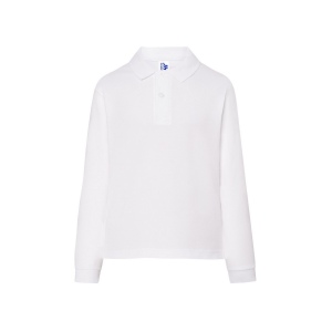 Polo piqué enfant manches longues 2