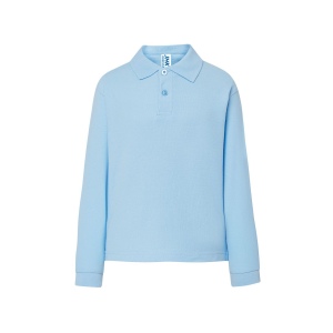 Polo piqué enfant manches longues 6