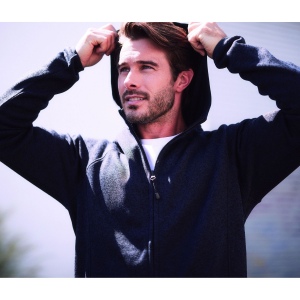 Veste polaire capuche homme