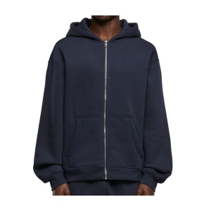 Sweat à capuche zippé ample 3