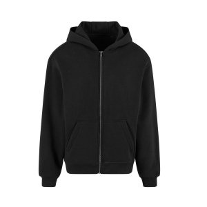 Sweat à capuche zippé ample 4
