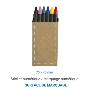 Set 6 crayons PASTEL 4