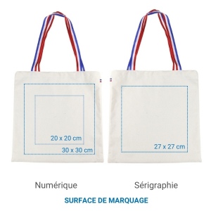 Sac coton ALFRED tricolor - France 4