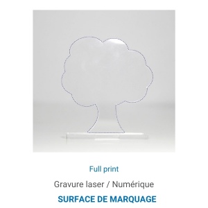 Trophée en plexiglas ARBRE - France 4