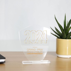 Trophée en plexiglas BLASON - France 2