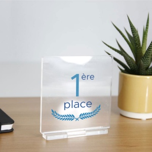 Trophée en plexiglas CARRE - France 3