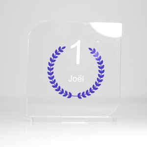 Trophée en plexiglas CARRE 2 - France