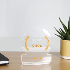 Trophée en plexiglas ROND - France 2