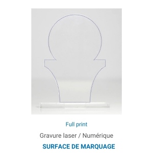 Trophée en plexiglas SPORT - France 4