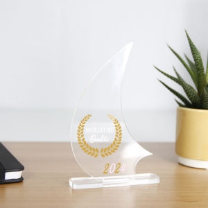 Trophée en plexiglas VOILE - France 2