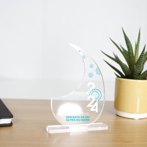 Trophée en plexiglas VIRGULE - France 2