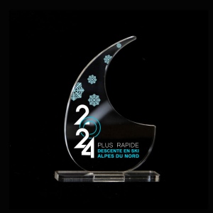Trophée en plexiglas VIRGULE - France 3
