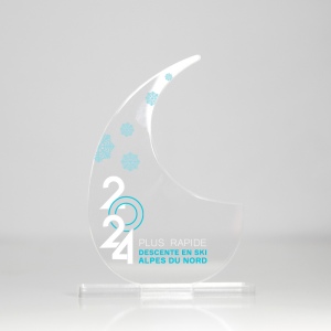Trophée en plexiglas VIRGULE - France