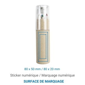 Set 6 crayons et taille crayon 4