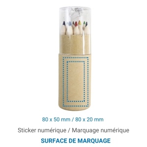 Set 12 crayons et taille crayon 4