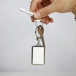 Porte-clés Métallique rectangle L - France 2