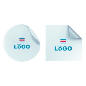 Sticker de sol mat ROND/CARRE repositionnable blanc