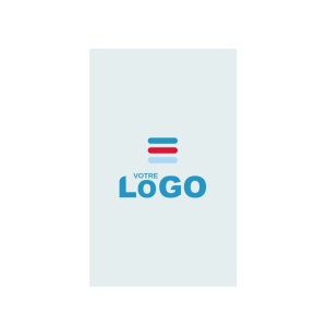 Sticker de sol brillant RECTANGLE blanc
