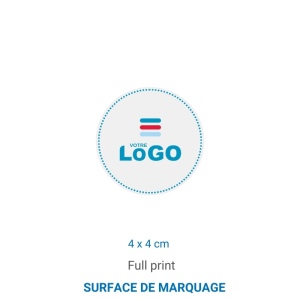 Sticker MAT repositionnable ROND/CARRE blanc (INT/EXT) 3