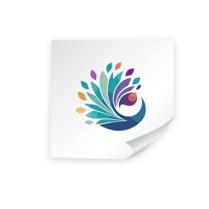 Sticker MAT repositionnable ROND/CARRE blanc (INT/EXT)