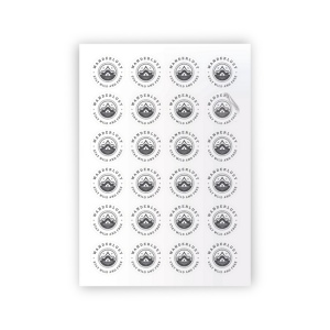 Sticker MAT repositionnable blanc en PLANCHE A5 (INT/EXT) 2