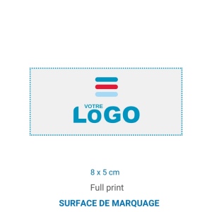 Sticker MAT repositionnable RECTANGULAIRE blanc (INT/EXT) 3