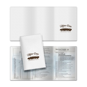 Porte carte grise 3 volets en pvc recyclé - puht sérigraphie 1 couleur 1 face 4