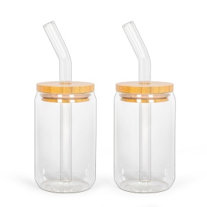 Set de 2 verres avec pailles 2