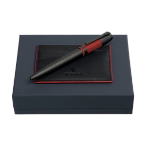 Parure Festina Red (stylo bille & porte-cartes)