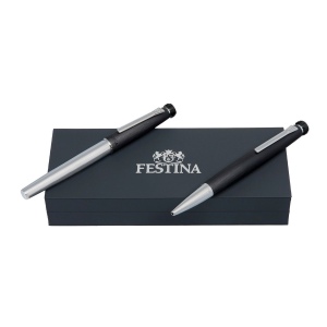 Parure Festina Chrome Black (stylo bille & stylo roller)