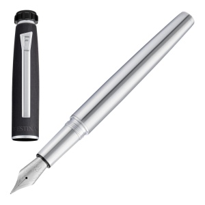 Stylo plume Chronobike Chrome Black