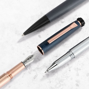 Stylo plume Chronobike Rose Gold Navy 3
